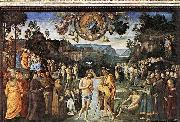 PERUGINO, Pietro Baptism of Christ oil painting reproduction